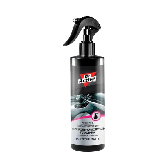 Полироль-очиститель пластика Sintec Dr.active polyrole matte парфюм, 250 мл спрей 802526