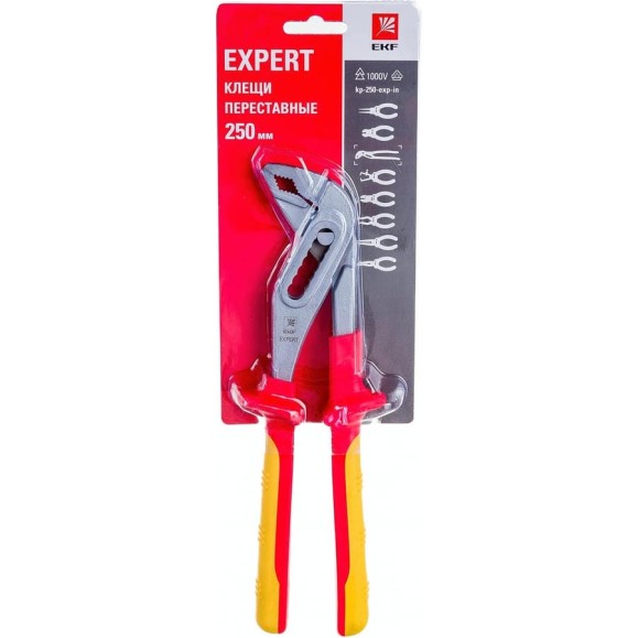 Переставные клещи EKF Expert 250 мм 1000В PROxima kp-250-exp-in Переставные клещи EKF Expert 250 мм 1000В PROxima kp-250-exp-in