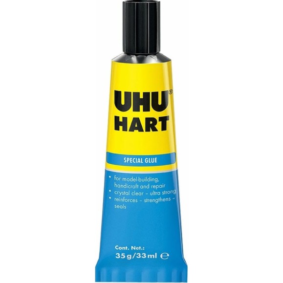 Клей для жестких пластиков UHU HART 35 г 40936 Клей для жестких пластиков UHU HART 35 г 40936