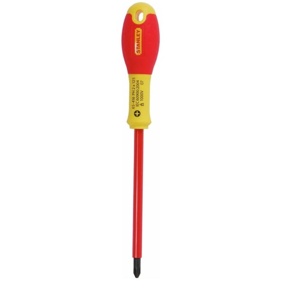 Отвертка Stanley FATMAX 1000 В PH2х125 мм 1-65-416 Отвертка Stanley FATMAX 1000 В PH2х125 мм 1-65-416