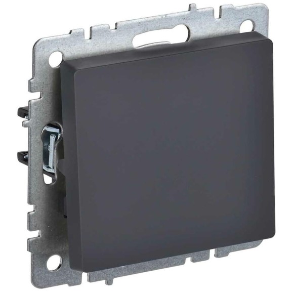 Проходной 1-клавишный выключатель IEK Brite 10а вс10-1-6-брг графит BR-V12-0-10-K53 Проходной 1-клавишный выключатель IEK Brite 10а вс10-1-6-брг графит BR-V12-0-10-K53