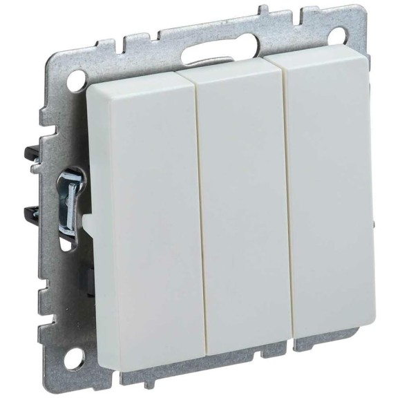 3-клавишный выключатель IEK Brite 10а вс10-3-0-брж жемчуг BR-V30-0-10-K36 3-клавишный выключатель IEK Brite 10а вс10-3-0-брж жемчуг BR-V30-0-10-K36