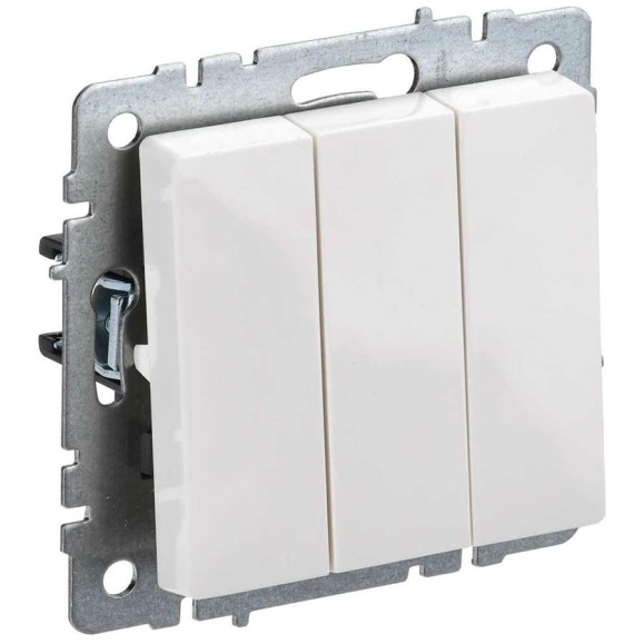 3-клавишный выключатель IEK Brite 10а вс10-3-0-брб белый BR-V30-0-10-K01 3-клавишный выключатель IEK Brite 10а вс10-3-0-брб белый BR-V30-0-10-K01