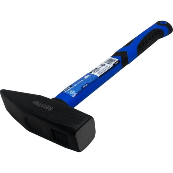 Слесарный молоток vertextools 600 г, фибергласовая обрезиненная рукоятка 10-20-600 Слесарный молоток vertextools 600 г, фибергласовая обрезиненная рукоятка 10-20-600
