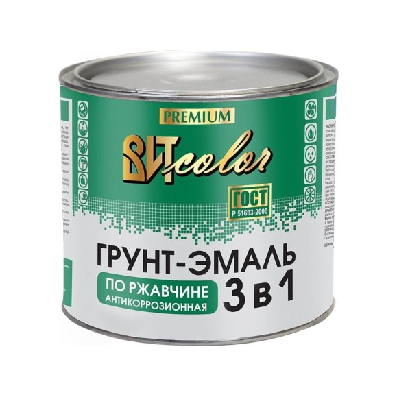 Грунт-эмаль по ржавчине Царицынские краски 3в1 желтая 1,8 кг 16146 Грунт-эмаль по ржавчине Царицынские краски 3в1 желтая 1,8 кг 16146