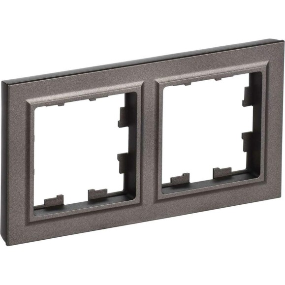 2-местная рамка IEK Brite ру-2-бртб темная бронза BR-M22-K45 2-местная рамка IEK Brite ру-2-бртб темная бронза BR-M22-K45