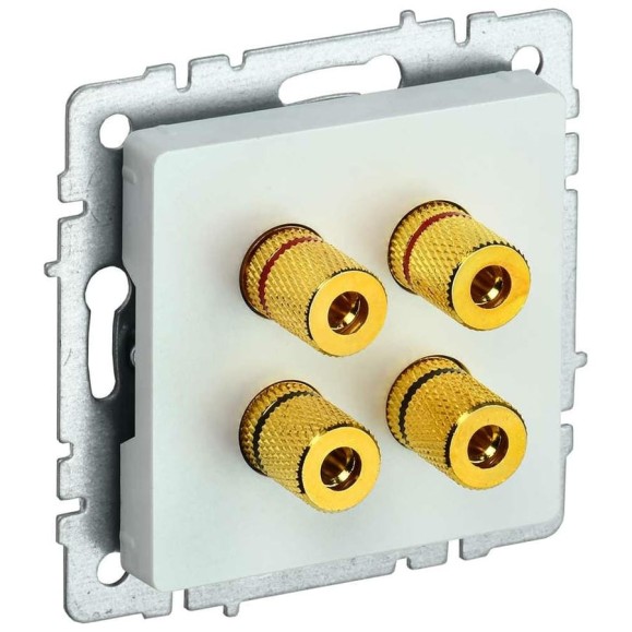 4-местная аудиорозетка IEK Brite ра10-брж жемчуг BR-S40-K36