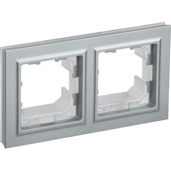 2-местная рамка IEK Brite ip44 ру-2-бра-44 алюминий BR-M22-44-K47 2-местная рамка IEK Brite ip44 ру-2-бра-44 алюминий BR-M22-44-K47