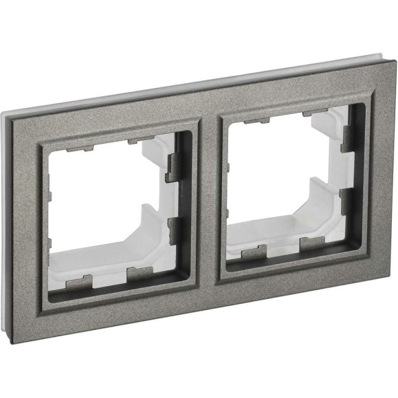 2-местная рамка IEK Brite ip44 ру-2-брш-44 шампань BR-M22-44-K37 2-местная рамка IEK Brite ip44 ру-2-брш-44 шампань BR-M22-44-K37
