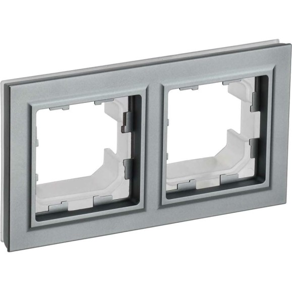 2-местная рамка IEK Brite ip44 ру-2-брс-44 сталь BR-M22-44-K46 2-местная рамка IEK Brite ip44 ру-2-брс-44 сталь BR-M22-44-K46