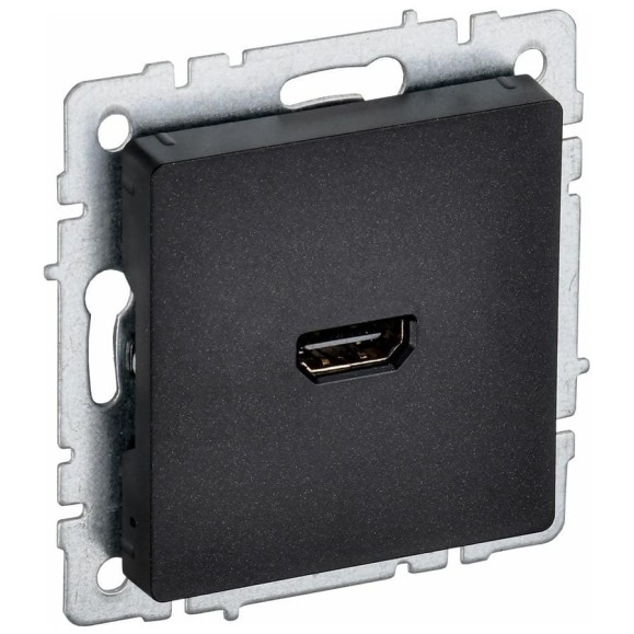 Розетка hdmi IEK Brite рhdmi-0-брч черный BR-H10-K02 Розетка hdmi IEK Brite рhdmi-0-брч черный BR-H10-K02
