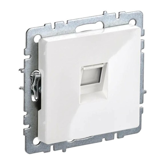 Компьютерная розетка rj45 IEK Brite рк11-брб категория 6, белый BR-K10-2-K01 Компьютерная розетка rj45 IEK Brite рк11-брб категория 6, белый BR-K10-2-K01