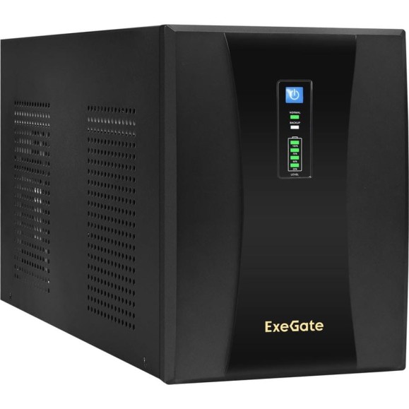 Источник бесперебойного питания ExeGate SpecialPro UNB-3000.LED.AVR.3SH.2C13,RJ45 11,USB, металлический корпус, Black 292614