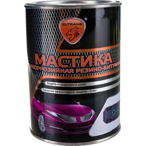 Резино-битумная мастика ELTRANS жестяная банка, 1 л EL-0209.01 Резино-битумная мастика ELTRANS жестяная банка, 1 л EL-0209.01