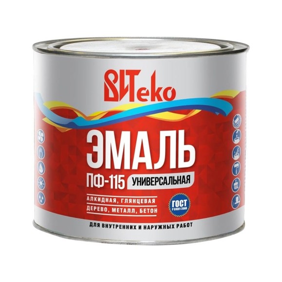 Эмаль Царицынские краски Витеко ПФ-115, белая, 1.8 кг 16095 Эмаль Царицынские краски Витеко ПФ-115, белая, 1.8 кг 16095