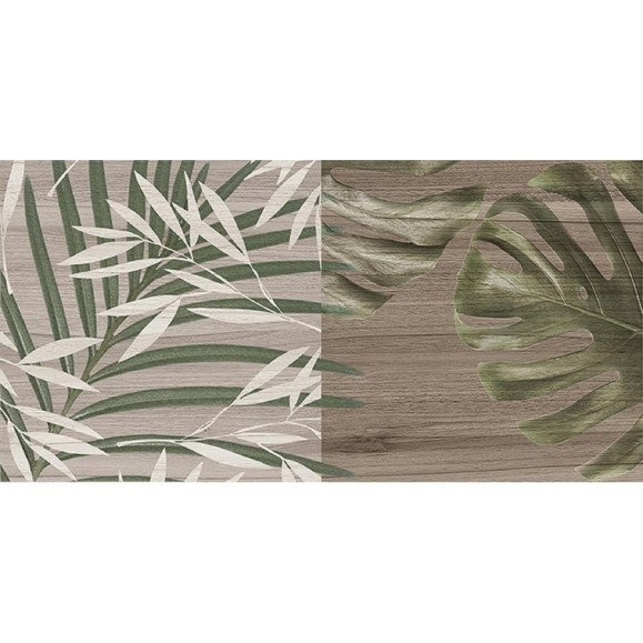 Настенная керамическая плитка LAPARET Organic (табачный; узор; 20x40 см; 15 шт. ) х9999278240