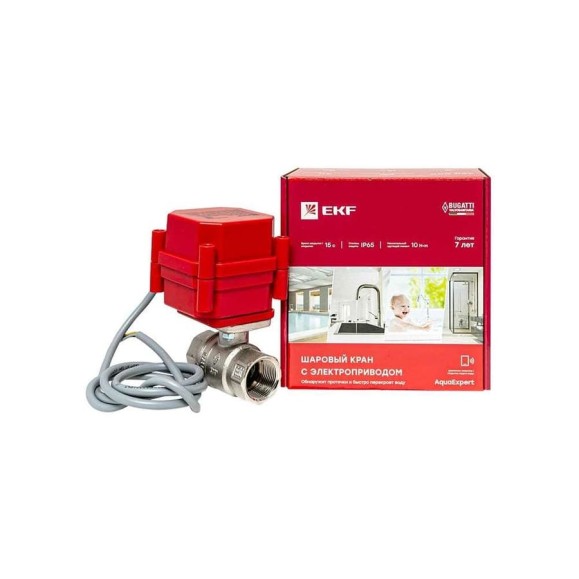 Шаровой кран с электроприводом EKF AquaExpert 220V 3/4 дюйма AquaExpert-valve-3/4 Шаровой кран с электроприводом EKF AquaExpert 220V 3/4 дюйма AquaExpert-valve-3/4