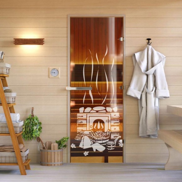 Дверь для бани DoorWood Банька бронза, 2000x700 мм УТ-00014690 Дверь для бани DoorWood Банька бронза, 2000x700 мм УТ-00014690