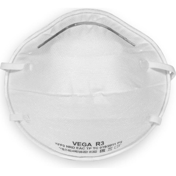 Респиратор Фабрика Вега Спец Vega R3 FFP3 20 шт 1671235 Респиратор Фабрика Вега Спец Vega R3 FFP3 20 шт 1671235