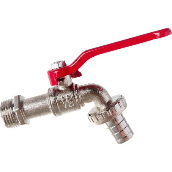 Кран водоразборный MasterProf 1/2" со штуцером 15мм., кран садовый, ручка ДС.020047.ИМ Кран водоразборный MasterProf 1/2" со штуцером 15мм., кран садовый, ручка ДС.020047.ИМ