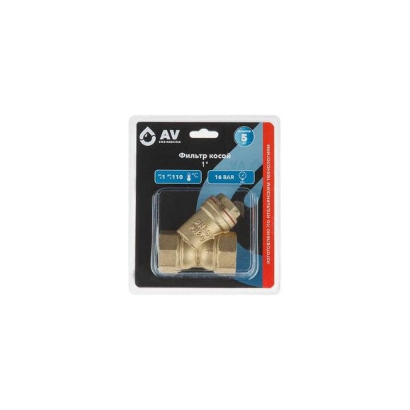 Косой фильтр AV Engineering латунный, 1" AVE3680101 Косой фильтр AV Engineering латунный, 1" AVE3680101