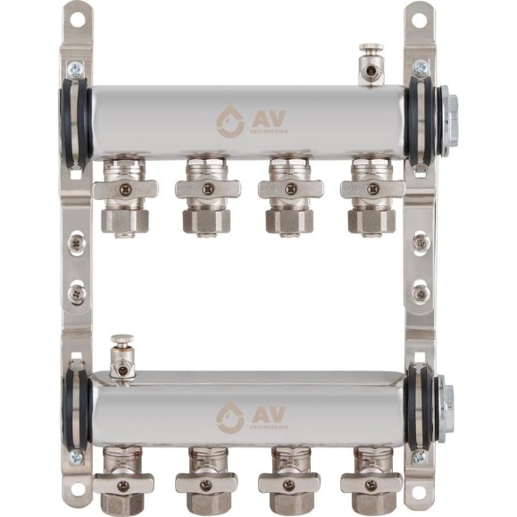 Коллекторная группа AV Engineering AVE134, 4 выхода AVE13400104 Коллекторная группа AV Engineering AVE134, 4 выхода AVE13400104