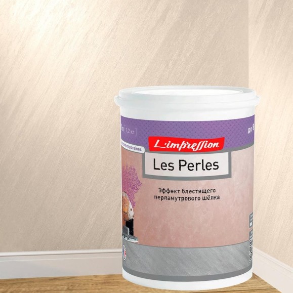 Декоративное покрытие L’impression Les perles 1 л, с эффектом блестящего перламутрового шелка, цвет 41070 розовый BDRYDWFL3S Декоративное покрытие L’impression Les perles 1 л, с эффектом блестящего перламутрового шелка, цвет 41070 розовый BDRYDWFL3S