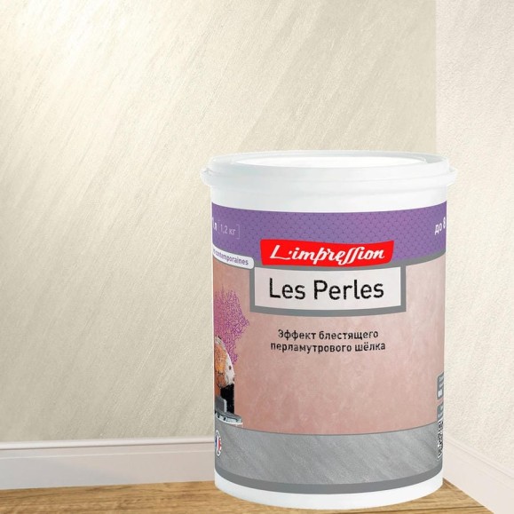 Декоративное покрытие L’impression Les perles 1 л, с эффектом блестящего перламутрового шелка, цвет 41066 бежевый 284ZSLD82J Декоративное покрытие L’impression Les perles 1 л, с эффектом блестящего перламутрового шелка, цвет 41066 бежевый 284ZSLD82J