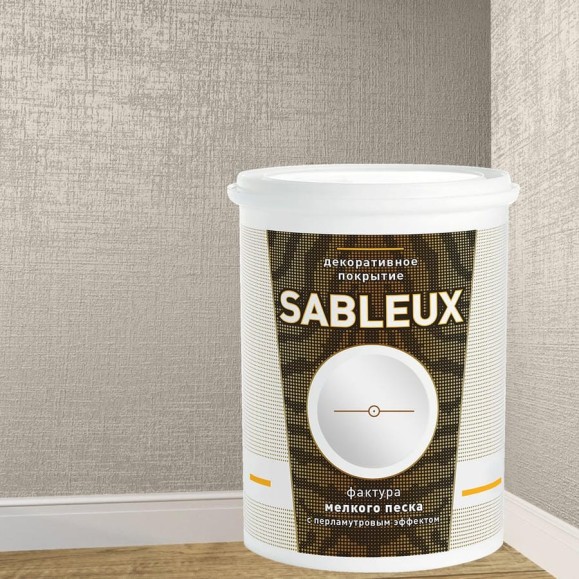Декоративное покрытие L’impression Sableux 1 л, с фактурой мелкого плотного перламутрового песка цвет Перламутровый 32107 K9RX6M44K1 Декоративное покрытие L’impression Sableux 1 л, с фактурой мелкого плотного перламутрового песка цвет Перламутровый 32107 K9RX6M44K1