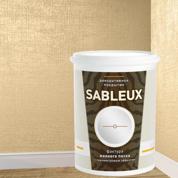 Декоративное покрытие L’impression Sableux 1 л, с фактурой мелкого плотного перламутрового песка цвет Слоновая кость 32089 BN1342JZF5