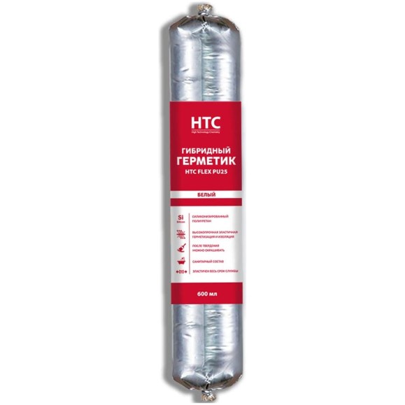 Гибридный герметик CEMMIX HTC Flex PU25, 600 мл белый pu25_white Гибридный герметик CEMMIX HTC Flex PU25, 600 мл белый pu25_white