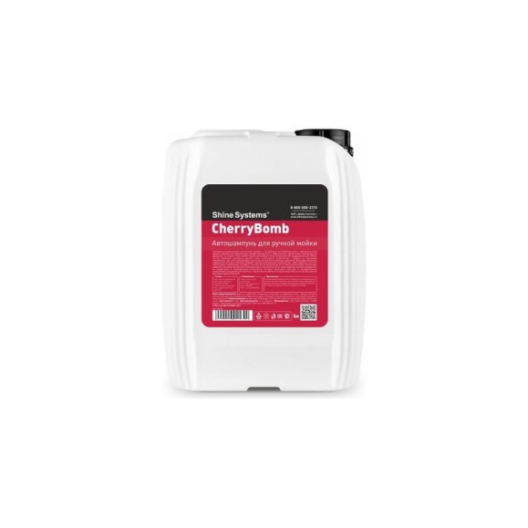 Автошампунь для ручной мойки Shine systems CherryBomb Shampoo, 5 л SS632 Автошампунь для ручной мойки Shine systems CherryBomb Shampoo, 5 л SS632