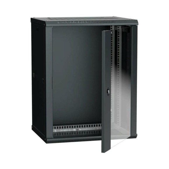 Шкаф ITK LINEA W 12U 600х450 мм дверь стекло RAL 9005 LWR5-12U64-GF
