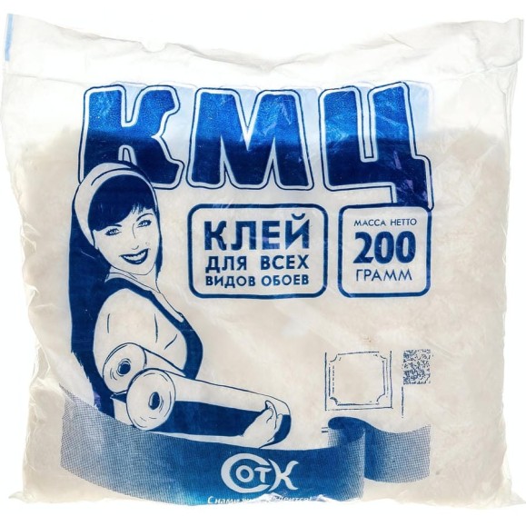 Клей для обоев КМЦ 200 г 4607133680039 Клей для обоев КМЦ 200 г 4607133680039