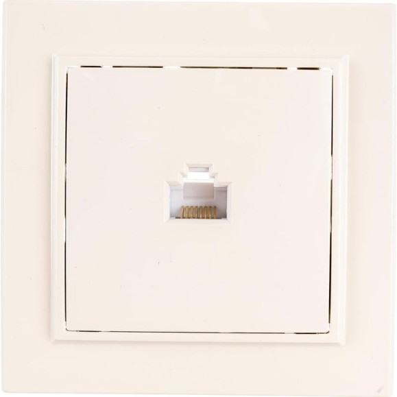 1-местная розетка EKF Минск RJ-45 СП бежевый ERK01-035-20 1-местная розетка EKF Минск RJ-45 СП бежевый ERK01-035-20