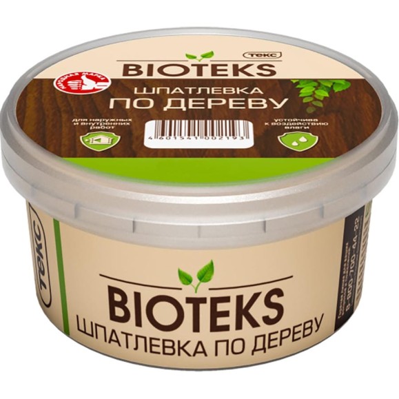 Шпатлевка по дереву Текс Bioteks Профи бук 0,25кг 700001378 Шпатлевка по дереву Текс Bioteks Профи бук 0,25кг 700001378