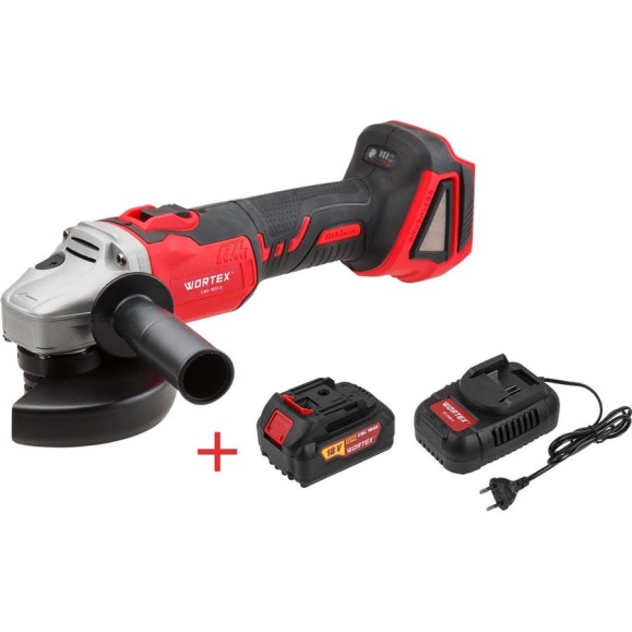 Угловая аккумуляторная шлифмашина WORTEX CAG 1812 E ALL1 1BCAG001A29 Угловая аккумуляторная шлифмашина WORTEX CAG 1812 E ALL1 1BCAG001A29
