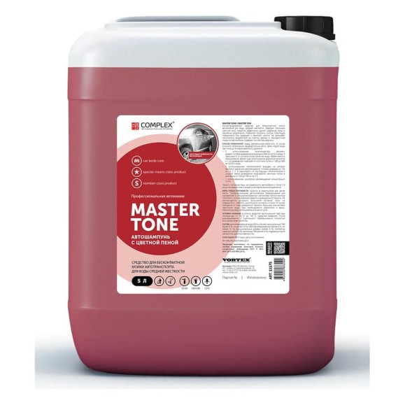 Автошампунь концентрированный бесконтактный Master Tone 5 л Complex 11175 Автошампунь концентрированный бесконтактный Master Tone 5 л Complex 11175