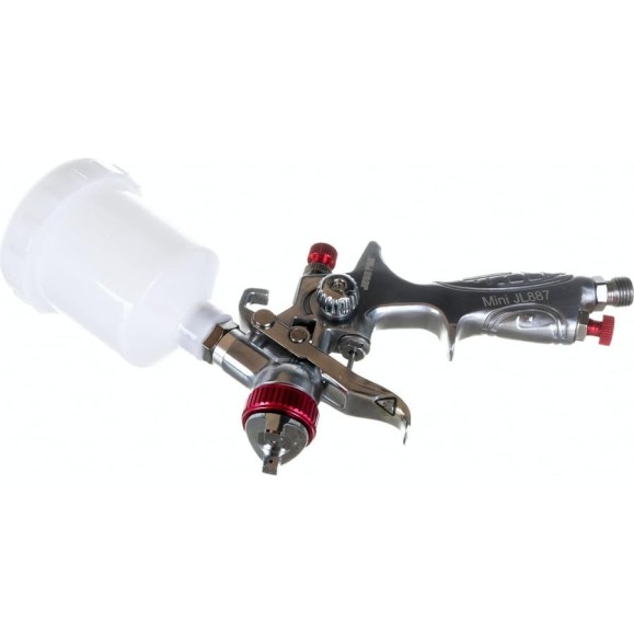 Мини-краскопульт Jeta PRO Mini JL887 HVLP, JMJ87 сопло 1.2 мм, верхний пластиковый бачок 0.125 л Mini JL887/12 HVLP Мини-краскопульт Jeta PRO Mini JL887 HVLP, JMJ87 сопло 1.2 мм, верхний пластиковый бачок 0.125 л Mini JL887/12 HVLP