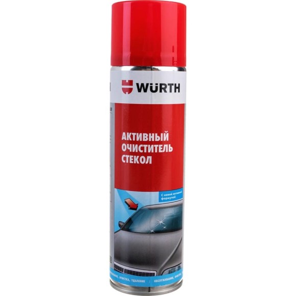 Спрей очиститель для стекла Wurth AKTIV 500МЛ 089025 053 12