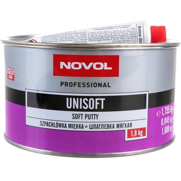 Шпатлевка Novol UNISOFT мягкая 1.8 кг X6119541 Шпатлевка Novol UNISOFT мягкая 1.8 кг X6119541