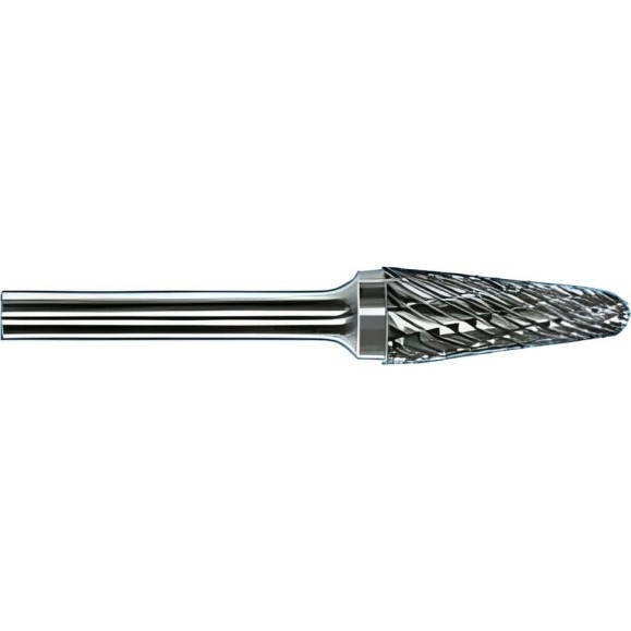 Борфреза тв.спл. коническая с закругленным концом d12х28х6х80 Х-образная насечка (L12 28Х06) CNIC 31207 Борфреза тв.спл. коническая с закругленным концом d12х28х6х80 Х-образная насечка (L12 28Х06) CNIC 31207