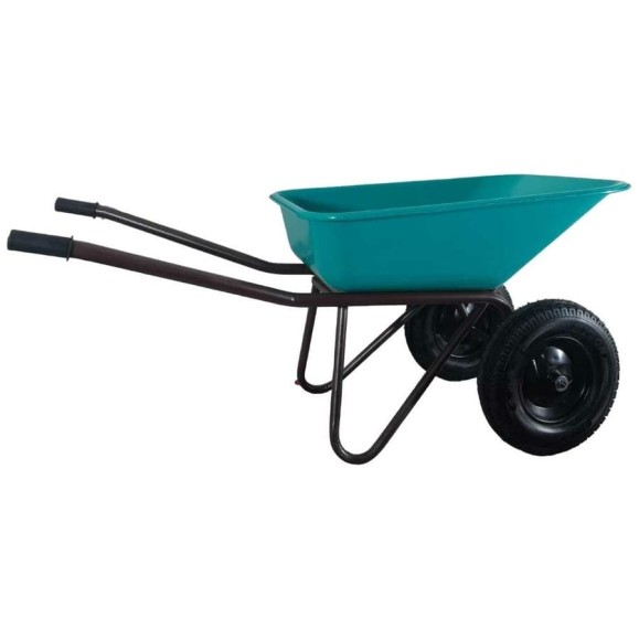 Строительная двухколесная тачка LWI 130 л, 250 кг, сверхпрочное полимерное корыто LWI130х2PROFI Строительная двухколесная тачка LWI 130 л, 250 кг, сверхпрочное полимерное корыто LWI130х2PROFI