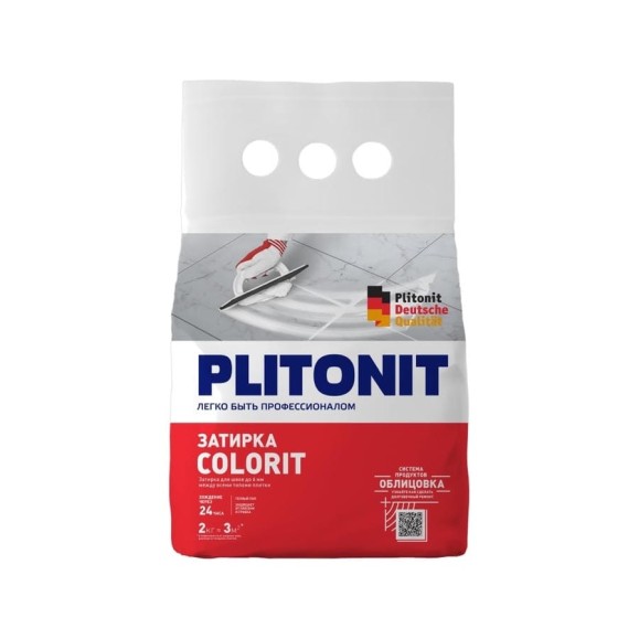 Затирка между всеми типами плитки PLITONIT Colorit 1,5-6 мм темно-коричневая 2 кг 18970 Затирка между всеми типами плитки PLITONIT Colorit 1,5-6 мм темно-коричневая 2 кг 18970