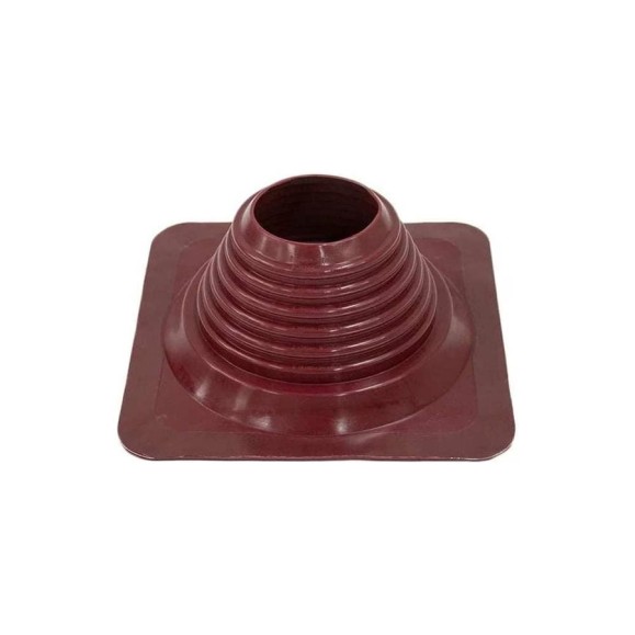 Кровельная прямая проходка Borge №4 (d=95-197, 275x275mm, RAL 3005 красный), силикон 01.235.03.03.01.000.3005