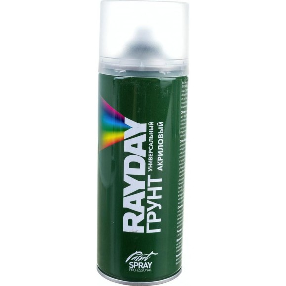 Аэрозольный акриловый грунт RAYDAY белый, 520 мл Rd-001 223148 Аэрозольный акриловый грунт RAYDAY белый, 520 мл Rd-001 223148