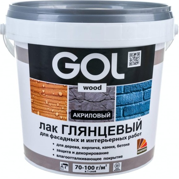 Акриловый глянцевый лак PALIZH GOL бесцветный, 0.9 кг 11590418 Акриловый глянцевый лак PALIZH GOL бесцветный, 0.9 кг 11590418