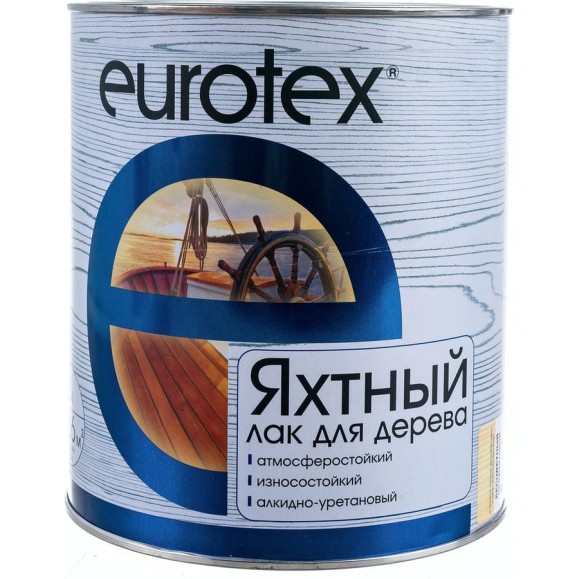 Яхтный лак Eurotex полуматовый 2 л 3 19297 Яхтный лак Eurotex полуматовый 2 л 3 19297