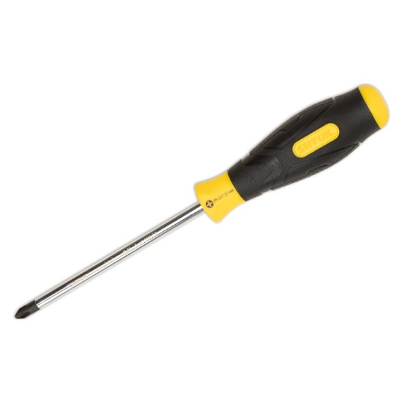 Крестовая отвертка SHTOK Ph2x125 мм 09109 Крестовая отвертка SHTOK Ph2x125 мм 09109