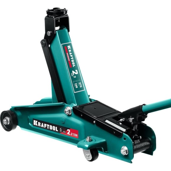 Подкатной домкрат с увеличенным подъемом KRAFTOOL rigid 2.25 т, 130-385 мм 43452-2 Подкатной домкрат с увеличенным подъемом KRAFTOOL rigid 2.25 т, 130-385 мм 43452-2